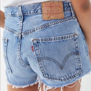 Distressed Levi’s shorts